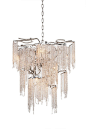 Contemporary chandelier / nickel / incandescent - VICTORIA : VCC70N by William Brand - Brand van Egmond