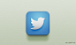 爱果果 » twitter app图标模板 #图标# #APP# #UI#