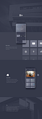 H+ Home Management Mobile App | UX & UI : Application for managing a smart home. It has never been convenient for a person to interact with devices around the house.