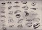lip study by apcMurray     #插画 #手绘 #素描#技法#手势#动作#五官#绘画#鼻子#嘴巴#耳朵#眼睛#手#脚#身体