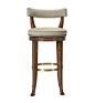 Swivel Curved Back Counter Stool