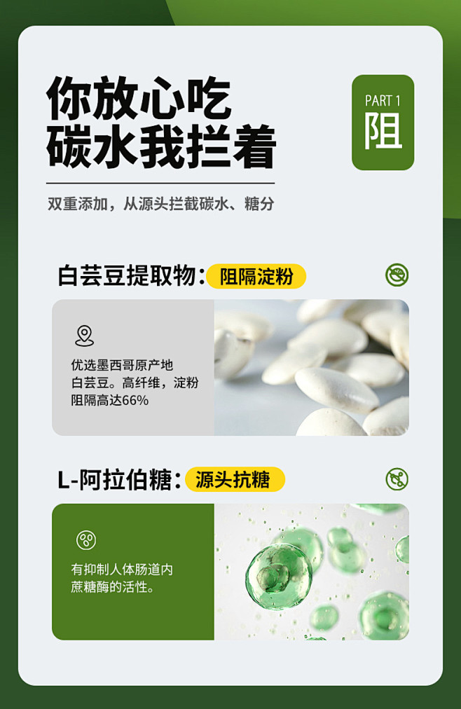 白云山白芸豆旗舰店阻断剂碳水膳食纤维咀嚼...