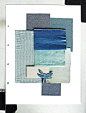 Piet Boon Styling by Karin Meyn | Composition of blue materials.: 