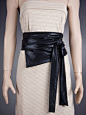 IMPRESSIVE BLACK Wide Belt / Corset Look. $29.00, via Etsy.