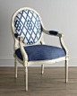 "Cobalt Trula" Chair by Massoud at Horchow.