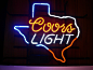Fashion Neon Coors Light Texas Real Glass Tube Neon Signs Handcrafted Bulbs Beerbar Shop Display Neon Sign19x15!!!Best Offer!