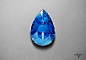 Sapphire Gemstone - Drawing by Anubhavg
