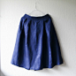 耐塔NaiveDays 北欧独立品牌 纯亚麻藏蓝色/卡其色半截裙 成人款