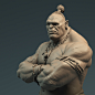 Tribal orc , Pavel Protasov : It's always good to sculpt another orc. This one was originally started at Promised land speed sculpt challenge.  Got really inspired by "Orken" artwork from SIXMOREVODKA STUDIO. It's WIP and hopefully, I'll texture