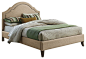 Standard Furniture Simplicity Cathedral Upholstered Platform Bed - Queen traditional-platform-beds