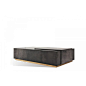 Cadillac Coffee Table - Charcoal Goatskin by Scala Luxury