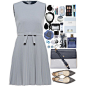 A fashion look from February 2017 featuring sleeveless dress, ballet shoes and cross-body handbag. Browse and shop related looks.