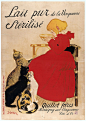 Théophile-Alexandre Steinlen, artwork for advertising poster, 1894. Germanisches Nationalmuseum