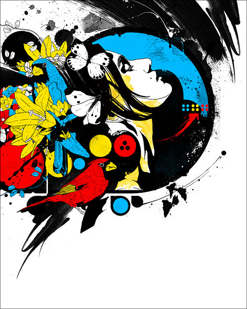 OKAWARI专辑封面设计插画
