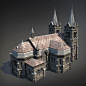 Gothic Cathedral (Game Low-Poly), Sergey Ryzhkov : More images and download the 3d-model:<br/><a class="text-meta meta-link" rel="nofollow" href="<a class="text-meta meta-link" rel="nofollow" href=&