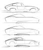 Jaguar E-Type Concept - Design Sketches: 