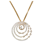 Chopard Happy Spirit Gold Diamond Pendant Necklace