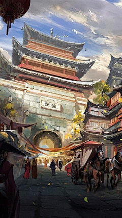 童桦采集到原画场景1