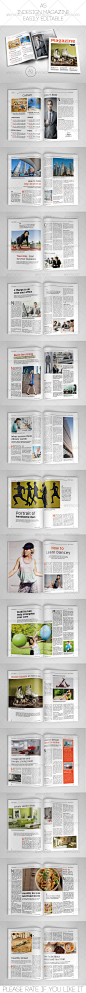 A5 Magazine template : A modern magazine template created using adobe indesign.