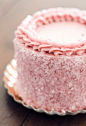 Pink raspberry cake.