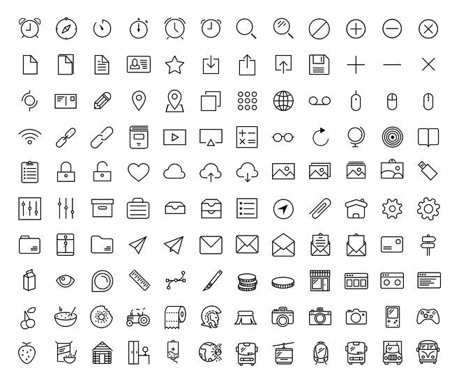 120 Retina Icons - 图...