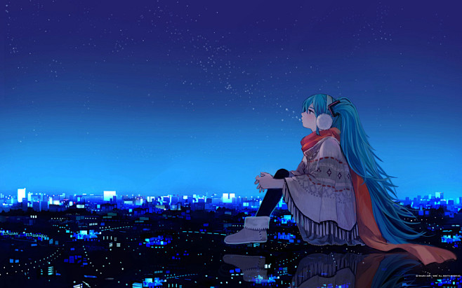 miku~（可放大）  #初音# #二次...