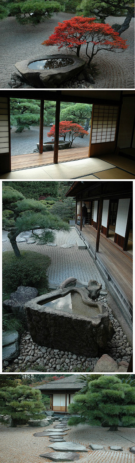 又是日式庭院。静静的美 。
