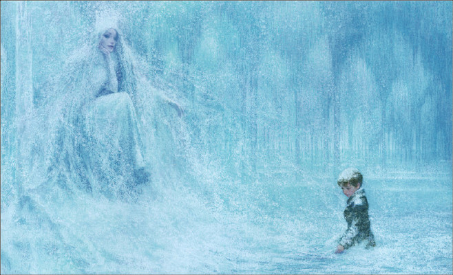 童话绘本《冰雪女王》 插画艺术家 Chr...