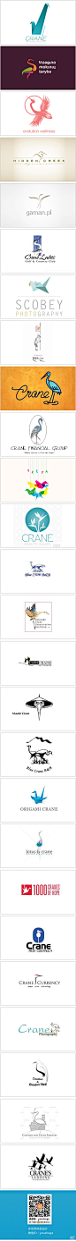 【早安Logo！一组鹤马元素的Logo设计】鹤在中国文化中有崇高的地位，特别是丹顶鹤，是长寿，吉祥和高雅的象征，常被与神仙联系起来，又称为“仙鹤”。@啧潴要穷游四方哈哈 更多创意Logo请戳→http://t.cn/zTzjpDx