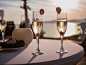 I've Got Sunshine ☀️ | Style and Travel Blogger - Glasses of champagne at sunset