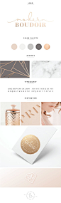 Rose Gold and Gray Brand Design | by Heart & Arrow: