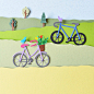 Bicycles : Paper art
