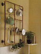 Copper Pipe Pot Rack (and 9 other DIY Pipe Fitting Projects)