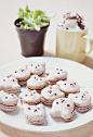 Bear Macarons with butter chocolate filling! ʕ•̀ω•́ʔ✧