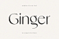 Ginger现代时尚简约高级感轻奢品牌logo海报杂志标题排版英文字体图片