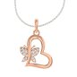 Buy TBZ - The Original 18k Rose Gold and Diamond Pendant Online at Low Prices in India | Amazon Jewellery Store - Amazon.in