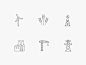 Icon Set : Some custom icons I made for a client site we are building at Electrik.