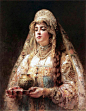 A Cup of Honey, Konstantin Yegorovich Makovsky