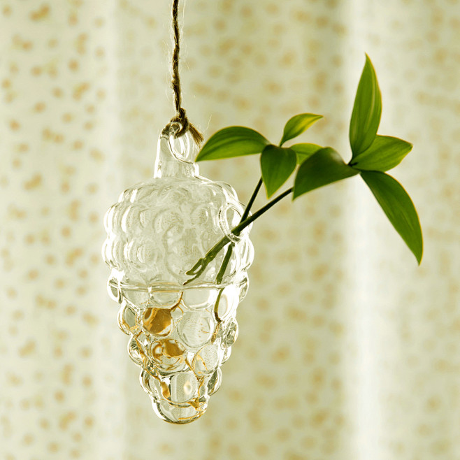 日式创意花瓶悬挂花瓶现代时尚花瓶玻璃透明...