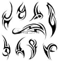 Image result for face tattoo vector