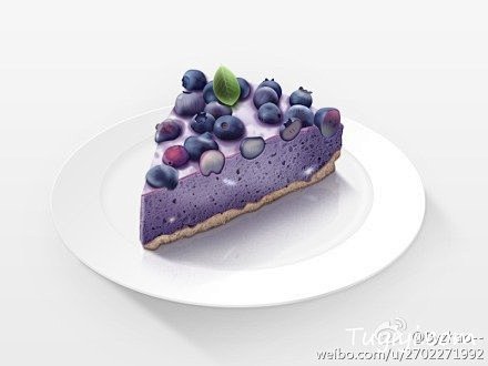 蓝莓蛋糕ICON设计