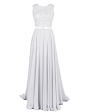 Dressystar Long Chiffon Formal Prom Gowns Lace Appliques Bridal Bridesmaid Dresses | Amazon.com