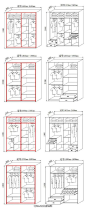 常用衣柜内部结构设计图 #家居微盘点# ​