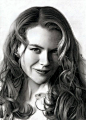Pencil portrait Nicole Kidman by Stan Bossard: 