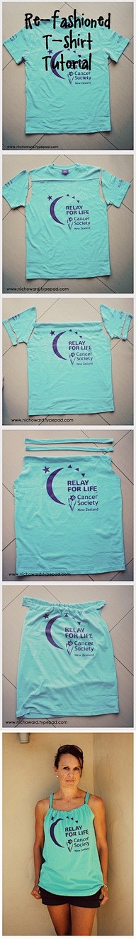Easy t-shirt upcycle...