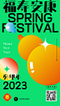 春节物品系列葫芦简约祝福手机海报