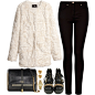 A fashion look from October 2013 featuring H&M, slim fit jeans and black booties. Browse and shop related looks.