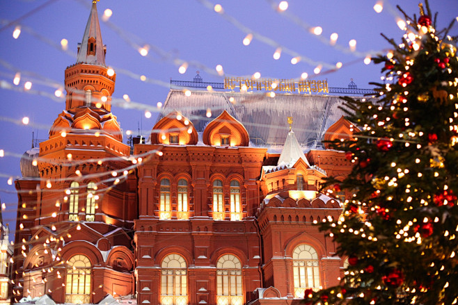 莫斯科圣诞节，新年安娜Salynskay...