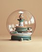 YOOX: Make a Wish : Make a Wish is Yoox international campaign for the christmas season 2017. Illustrated by Peter Tarka, five snow globes were created to showcase, in an abstract way, feature presents you can find at Yoox: the likeables, the desirables, 