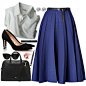 A fashion look from August 2014 featuring Vionnet skirts, Tory Burch pumps and Mulberry handbags. Browse and shop related looks.
